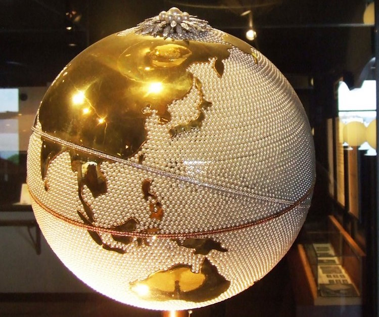 Photo: The Pearl Globe, which had its pride of place in Kokichi Mikimoto's office. When guests would come to see him, he would often spin the globe and say, 