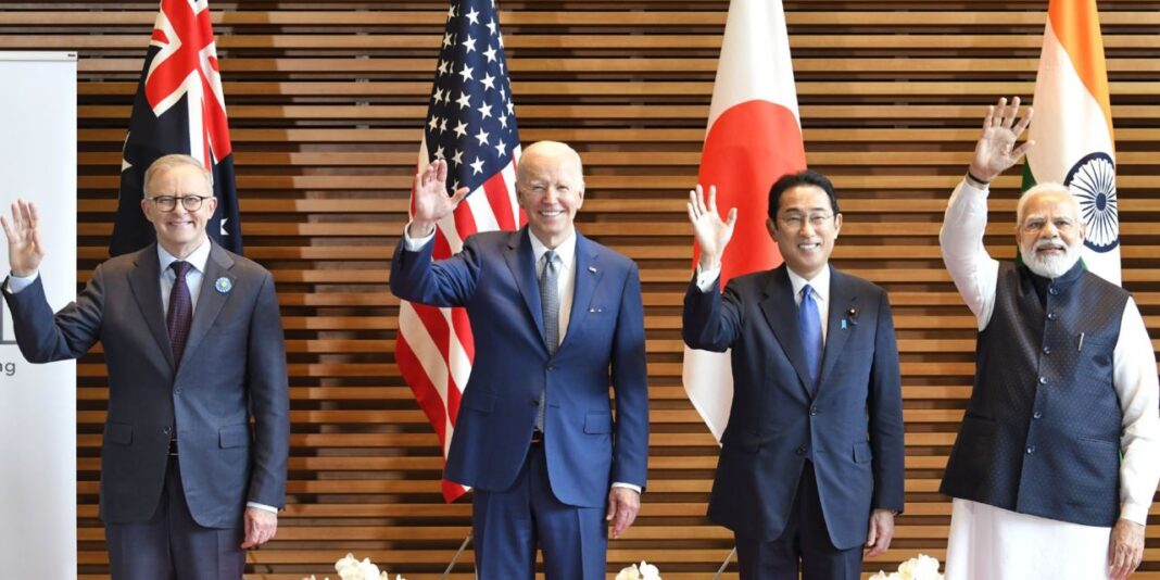 Image: PM Modi with Australian, US and Japanese leaders in 2022 - YashSD/shutterstock.com