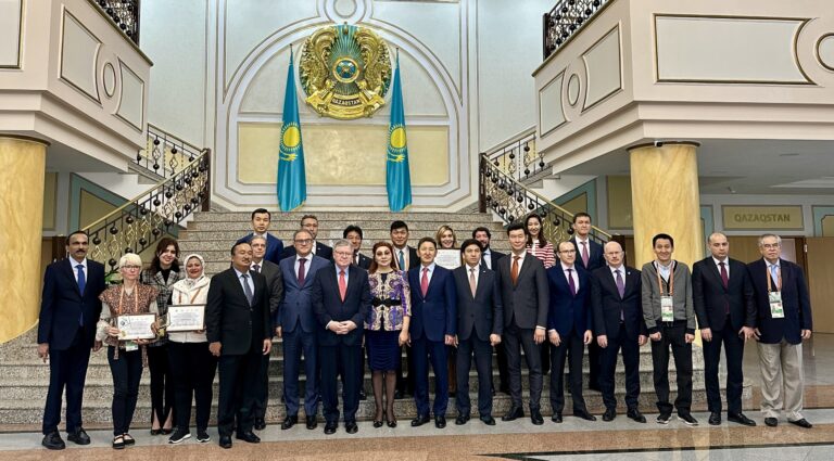 The winners of the ninth annual contest “Kazakhstan through the Eyes of Foreign Media” were awarded at the Kazakh Foreign Ministry. Photo credit: Aibarshyn Akhmetkali/The Astana Times