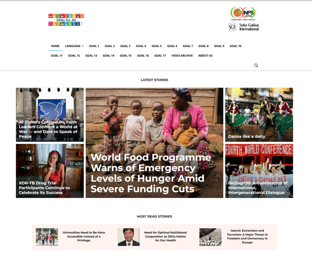 SDGs for All Project Website