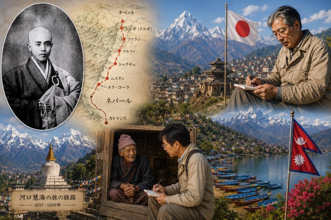 Ekai Kawaguchi and Jiro Kawakita, two pioneering Japanese explorers and scholars whose journeys in Nepal helped forge enduring intellectual and cultural links between Japan and Nepal. Image: INPS Japan