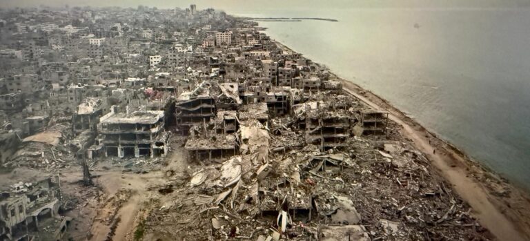 © UNRWA Destruction in northern Gaza.