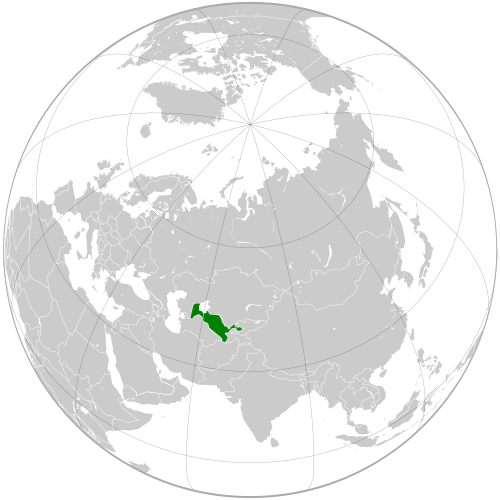 Map of Uzbekistan