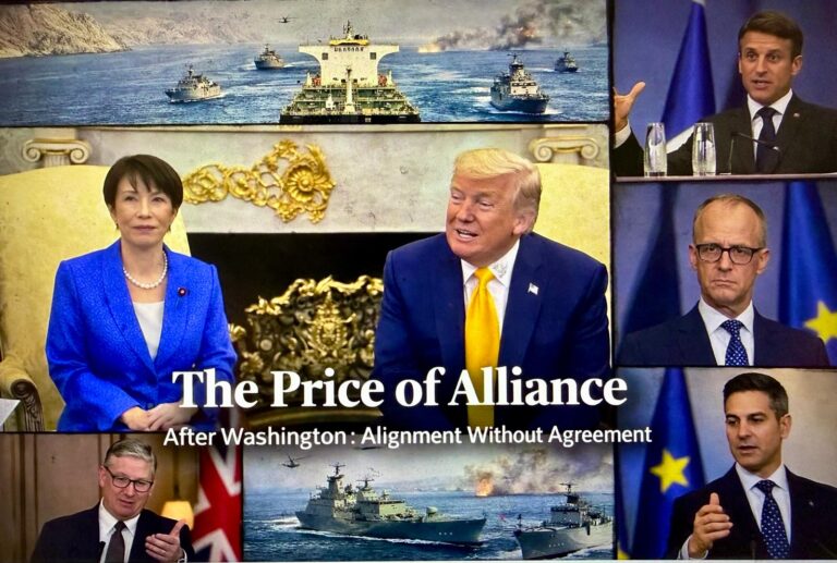 At the White House, President Donald Trump and Prime Minister Sanae Takaichi mark a Strait of Hormuz alliance shift—no immediate military commitments, but a broader move by Japan and key European powers toward Washington’s strategic posture.