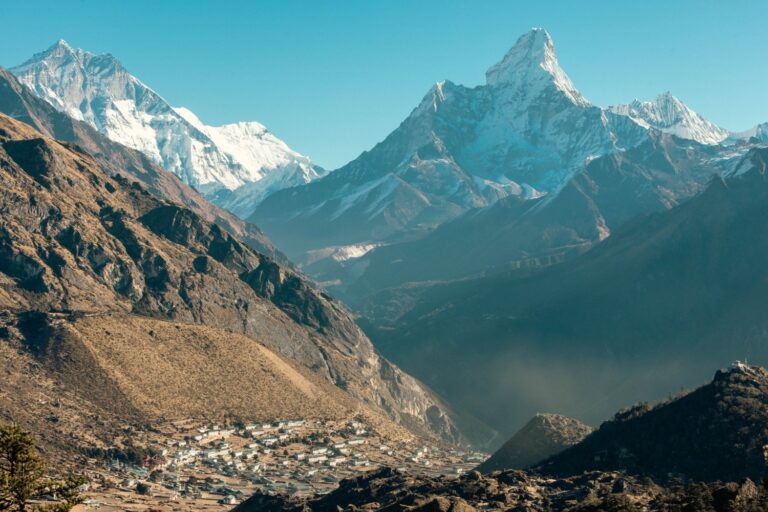 The Khumbu Valley in the Heart of the Himalaya. View on Ama Dablam. Photo: LAXMAN LAMA BLON https://nepalitimes.com/cleaning-up-mt-everest-top-to-bottom