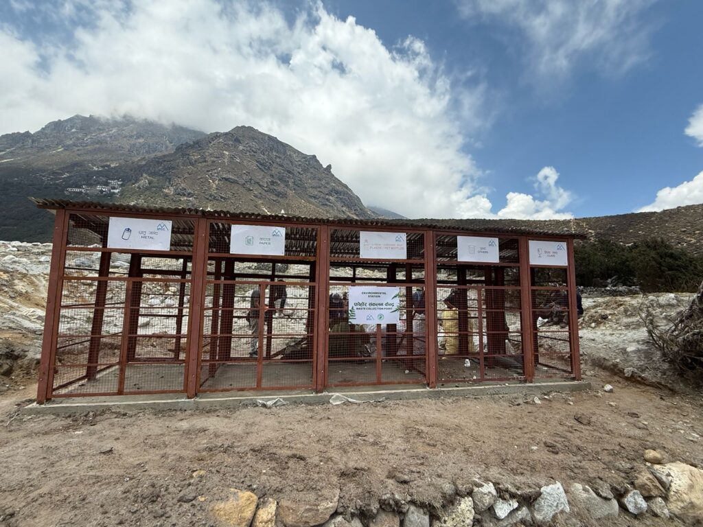 An environment station in Khumjung. Photo: YANGJI SHERPA