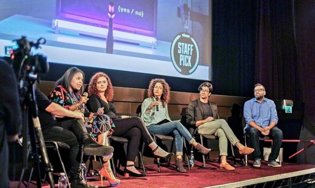 The launch of the film Immoral Code, which examines the impact of autonomous weapons systems and calls for their regulation and prohibition (London, United Kingdom, May 2022).　Credit: SGI