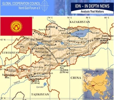 Map of Kyrgistan