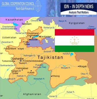 Map of Tajikhstan