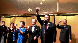 海部俊樹元総理大臣（INPS Japan会長）の叙勲を祝う会を収録