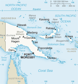 マラリア対策で網を広げるパプアニューギニア