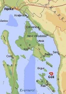 Goli Otok/Map