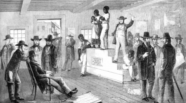 Slave Auction in Charleston/Public Domain