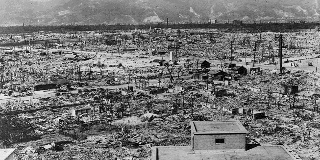 Hiroshima aftermath/ Wikimedia Commons