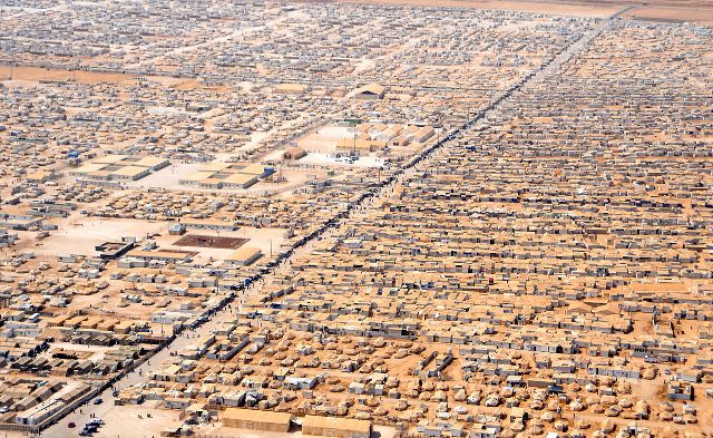 Zaatri Syrian Refugee Camp in Jordan/ Wikimedia Commons