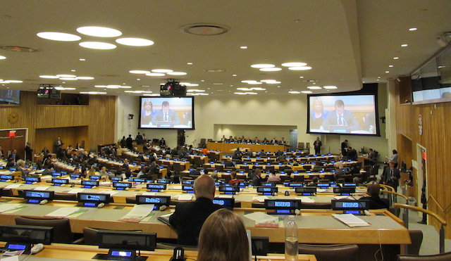 A view of the ministerial meeting at the UN headquarters | Credit. Fabiola Ortiz