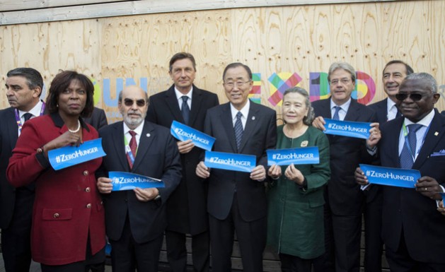 World Food Day: Building a movement to end hunger - Global ceremony at Milan Expo calls for social protection, fairer food systems. Credit: FAO