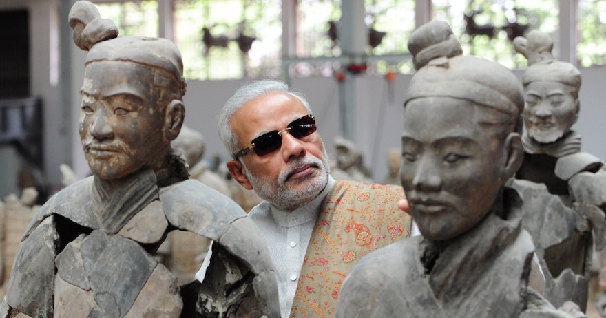 India’s Prime Minister Narendra Modi in Xi'an, May 14, 2015. Credit: India’s Ministry of External Affairs