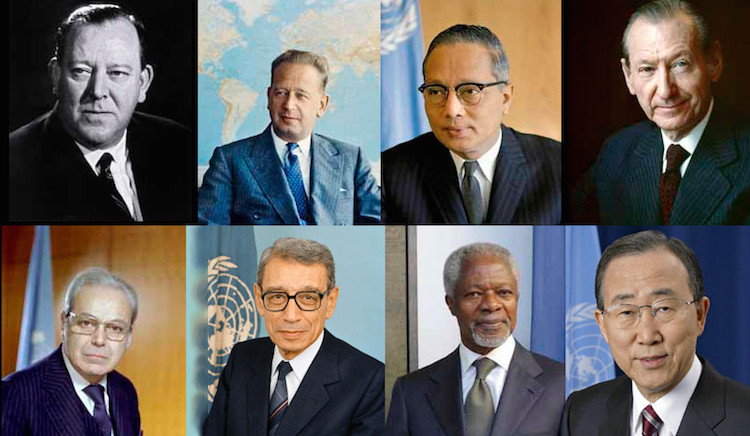 Eight UN Secretaries-General. Credit: UNSG LIKE ME