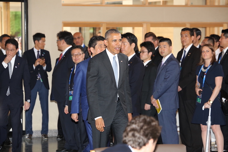 Photo: President Obama at Ise Grand Shrine. Source: G7 Summit 2016 Japan Website´