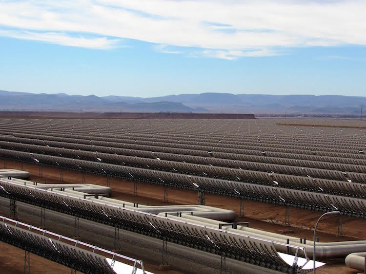 モロッコに世界最大の太陽光プラント設置