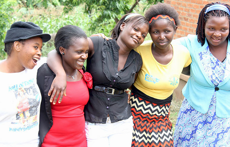 Girls from the Safeguard Young People programme in Malawi, which provides sexual and reproductive health information, helps young people access health services, and offers leadership training. /UNFPA Malawi/Hope Ngwira.