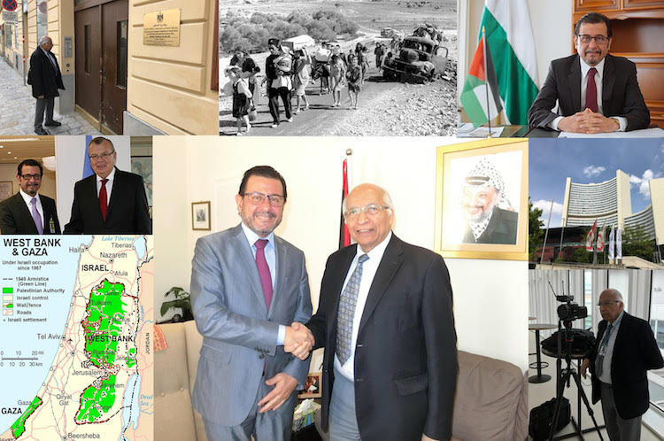 Ramesh Jaura with Ambassador Salah Abdel Shafi