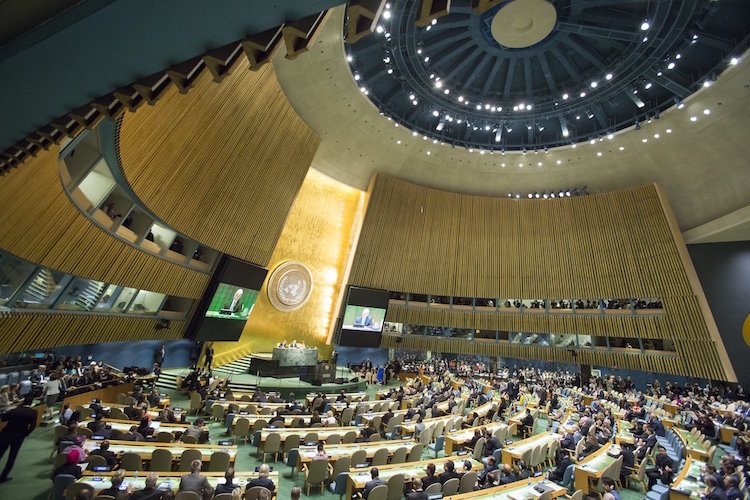 Photo: The UN General Assembly Hall. Credit: Manuel Elias/UN.