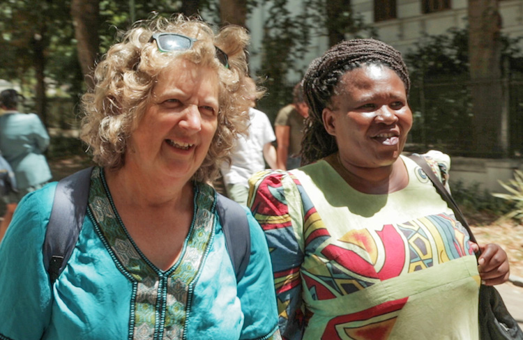 Photo: Makoma Lekalakala (left) and Liz McDaid (right). Credit: Goldman Environmental Prize.