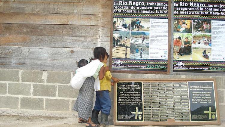 Photo: Memorial to the victims of the Río Negro massacres in Guatemala. CC BY 2.0