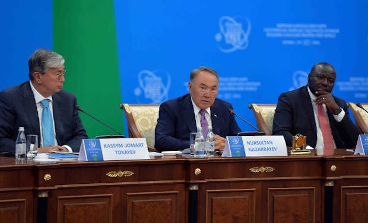nursultan nazarbayev speech/ Katsuhiro Asagiri| INPS Japan