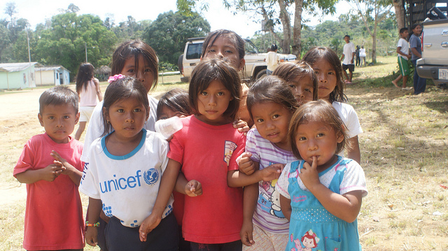 Uwottyja children in the Amazon community of Samaria in Venezuela. Credit: Humberto Márquez/IPS
