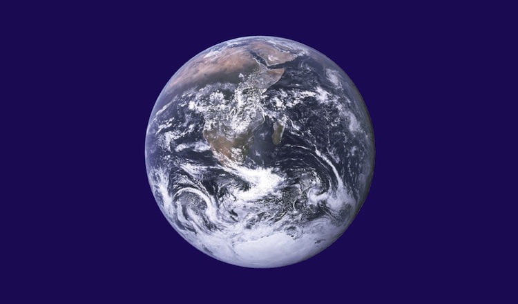 Image: A NASA image of the Earth. Public Domain.