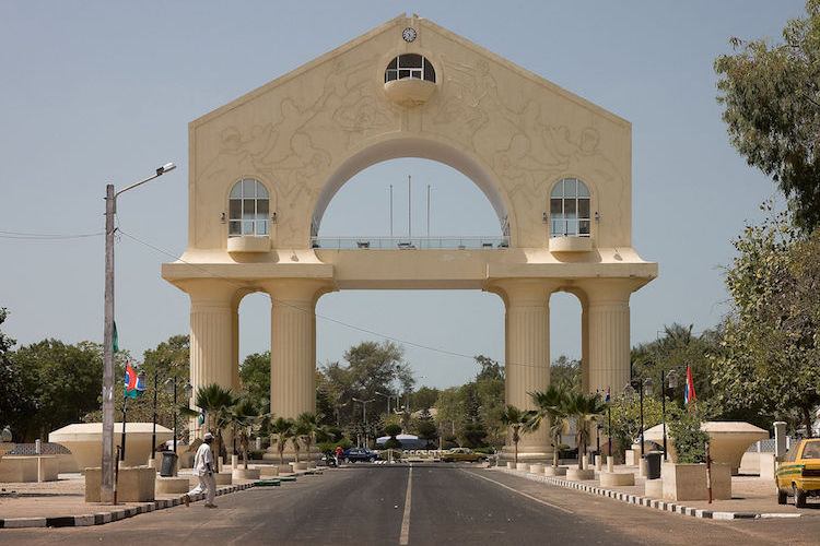 Photo: The Arch 22 monument commemorating the 1994 coup which saw the then 29-year-old Yahya Jammeh seize power in a bloodless coup, ousting Dawda Jawara, who had been President of the Gambia since 1970. CC BY-SA 3.0