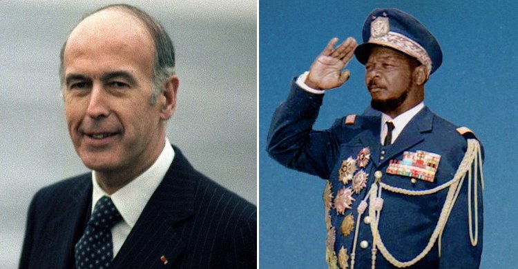 Photo: Late French President Valéry Giscard d'Estaing and 'Emperor' Bokassa of the Central African Republic.