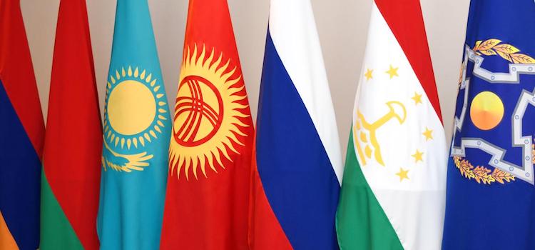 Photo: Flags of six CSTO member states. Source: Astana Times