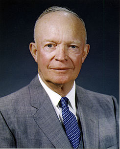 Dwight D. Eisenhower, official photo portrait, May 29, 1959/ By White House - Eisenhower Presidential Library, Public Domain