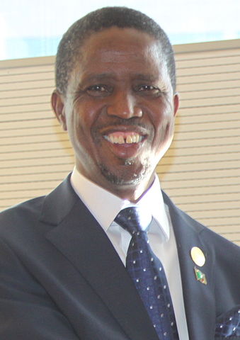 Edgar Chagwa Lungu, President of Zambia/ Public Domain