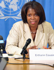 Ertharin Cousin, Executive Director of the UN World Food Programme (WFP). UN Photo/Violaine Martin