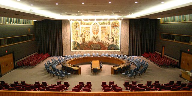 The United Nations Security Council Chamber in New York/ Patrick Gruban - originally posted to Flickr as UN Security Council, CC BY-SA 2.0