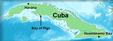 Map of Cuba/ Wikimedia Commons