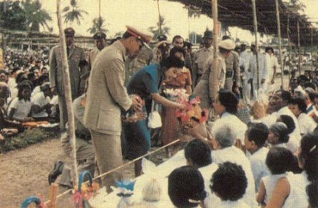 Bhumibol Adulyadej and Sirikit at Nakhon Si Thammarat/ Public Domain