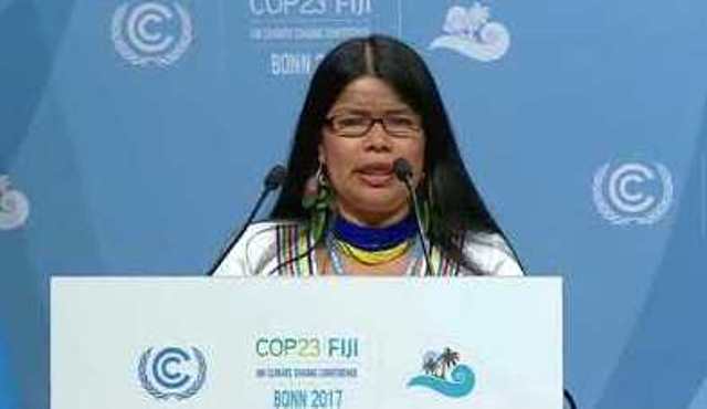Patricia Gualinga at COP23/ Youtube