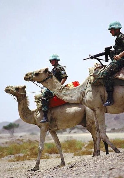 UN Soldiers in Eritrea" by Dawit Rezene Licensed under CC BY-SA 1.0 via Wikimedia Commons