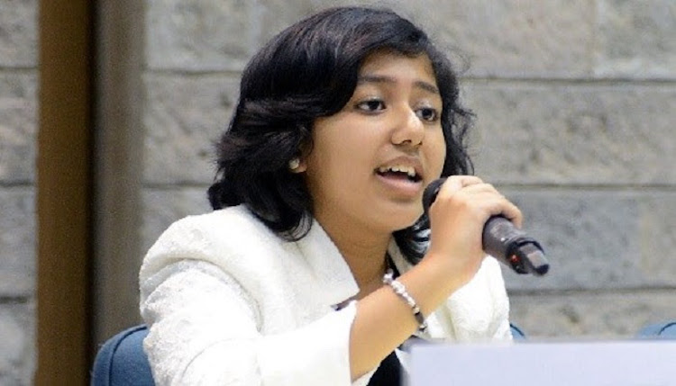 Photo: 18-year-old environmental and children's rights activist Kehkashan Basu, Youth Ambassador of the World Future Council. Credit: World Future Council.
