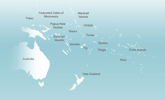 Pacific Islands Map/ Pacific Islands Forum Secretariat