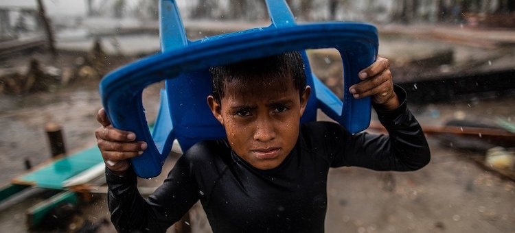 Photo: Back to back hurricanes in 2020 caused destruction and flooding across Central America, leaving thousands of people homeless. Credit: UNICEF/Inti Ocon/AFP-Services