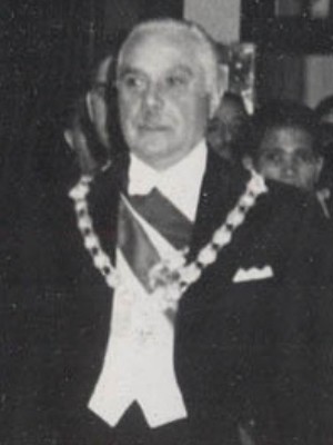 Rafael Trujillo of the Dominican Republic. Official photograph published in several Dominican newspapers. August 1952. Copyright expired (D.R. copyright is life plus 50 years), Public Domain 