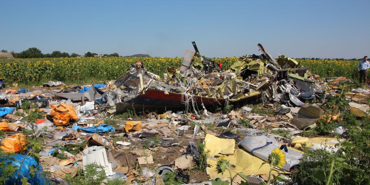 mage: Crash site of Flight MH17, Rozsypne, Donetsk region, Ukraine Alexander Chizhenok/Shutterstock