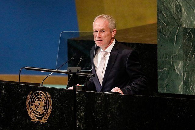 (Nova York - EUA, 20/09/2022) Palavras do Presidente da Assembleia Geral das Nações Unidas, Csaba Korosi..Foto: Isac Nóbrega/PR